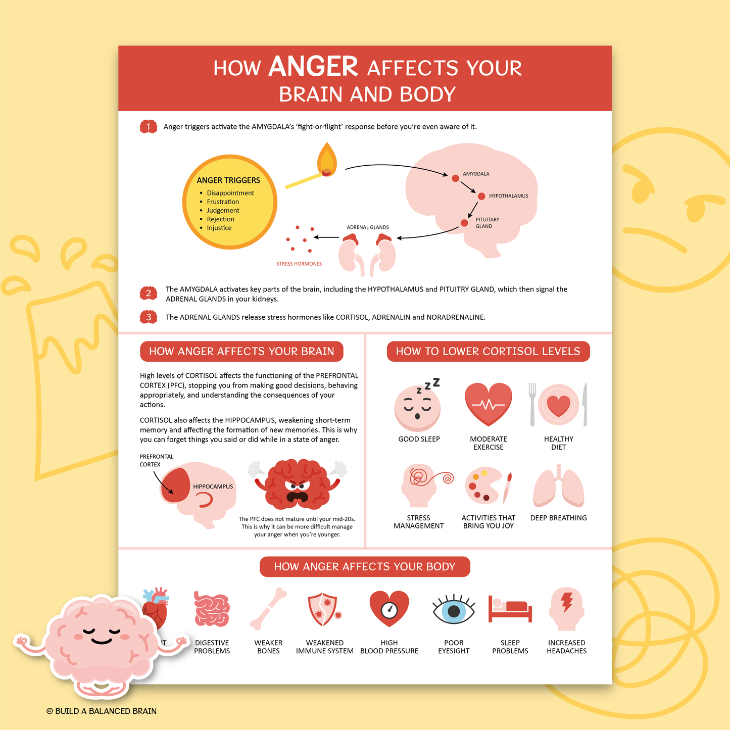 How Anger Affects Your Brain and Body Handout