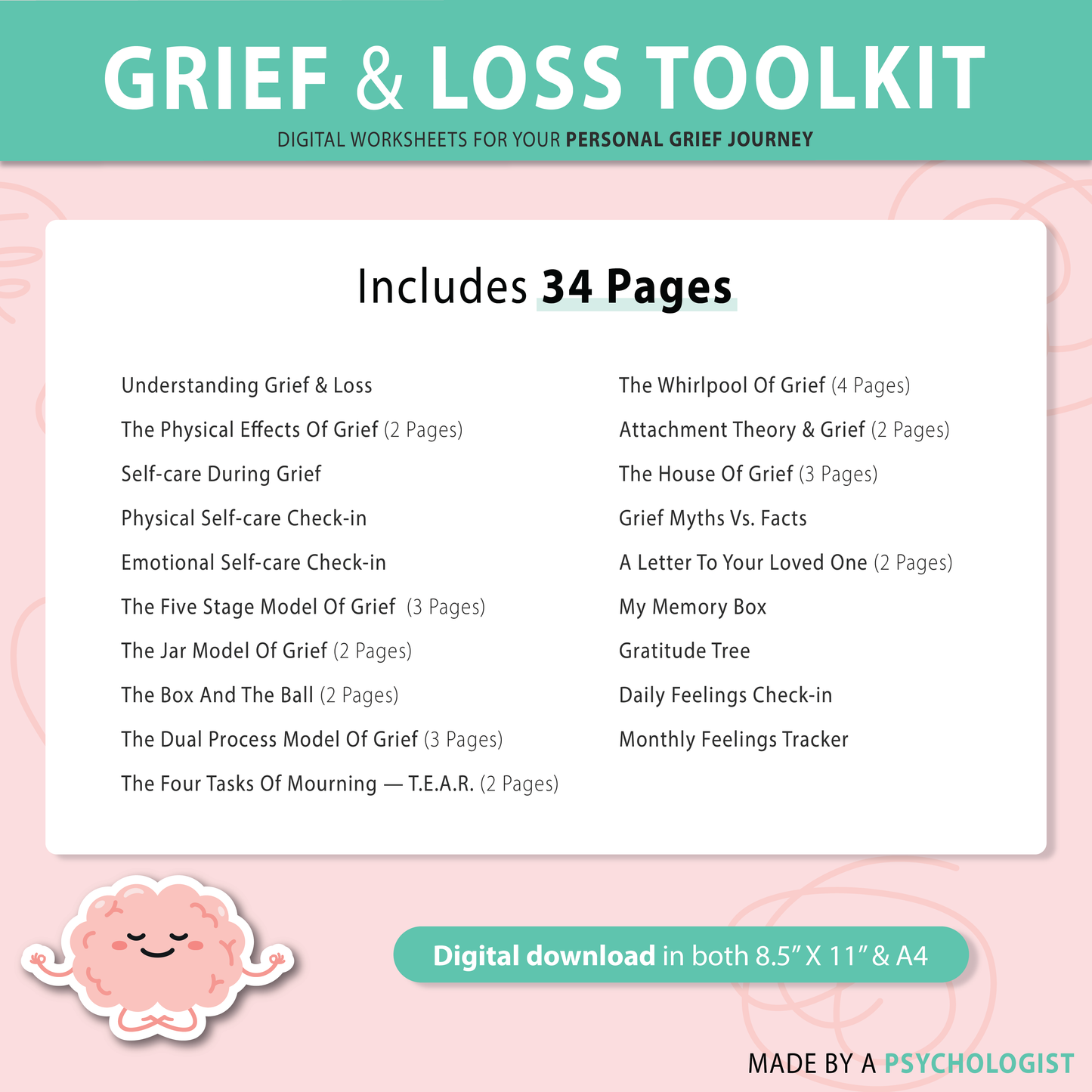 Grief & Loss Workbook for Adults and Teens