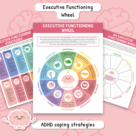 ADHD Executive Functioning Worksheets fro Kids