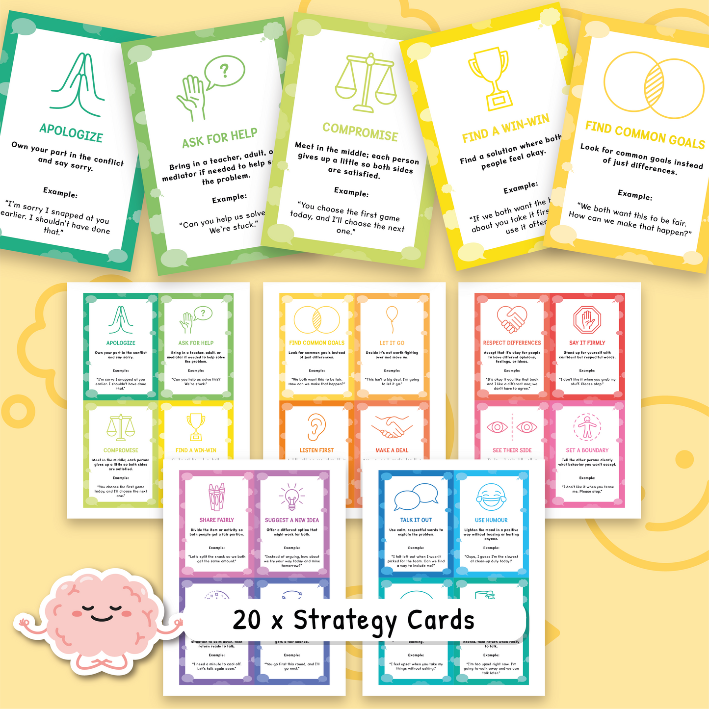 Conflict Resolution Cards for Kids