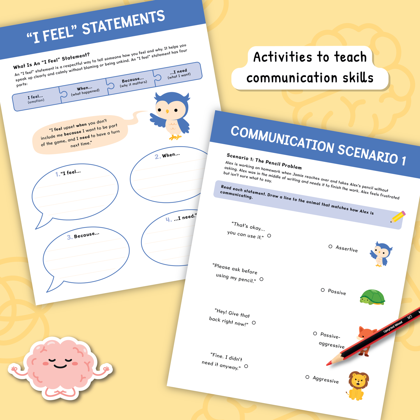 Communication Styles Activities for Kids and Teens