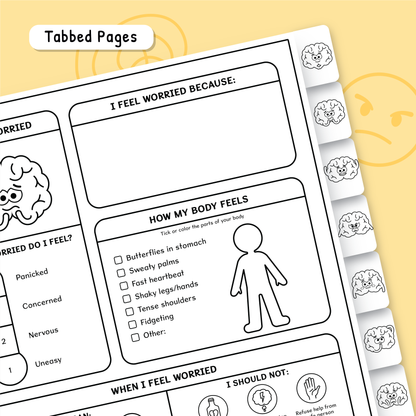 Feelings and Emotions Book for Kids (BW)