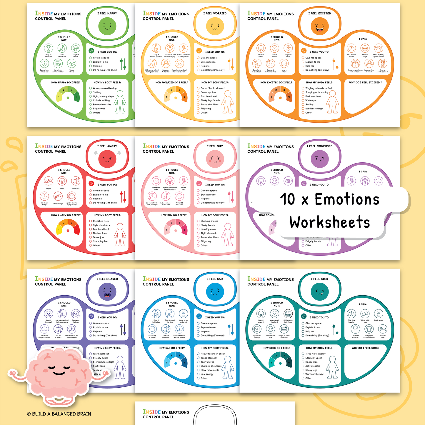 Inside My Emotions Workbook for Kids