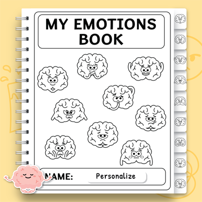 Feelings and Emotions Book for Kids (BW)