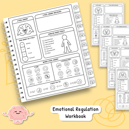 Feelings and Emotions Book for Kids (BW)