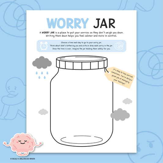 Worry Jar Worksheet