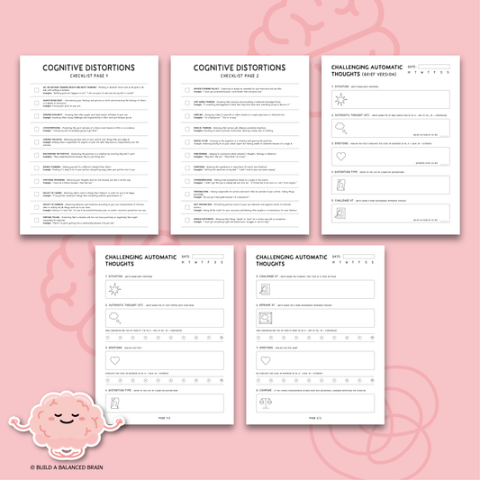 Challenge Automatic Negative Thoughts (Black and White)