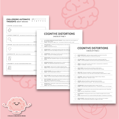 Challenge Automatic Negative Thoughts (Black and White)