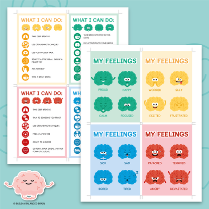 Self-regulation Flashcards with Coping Strategies