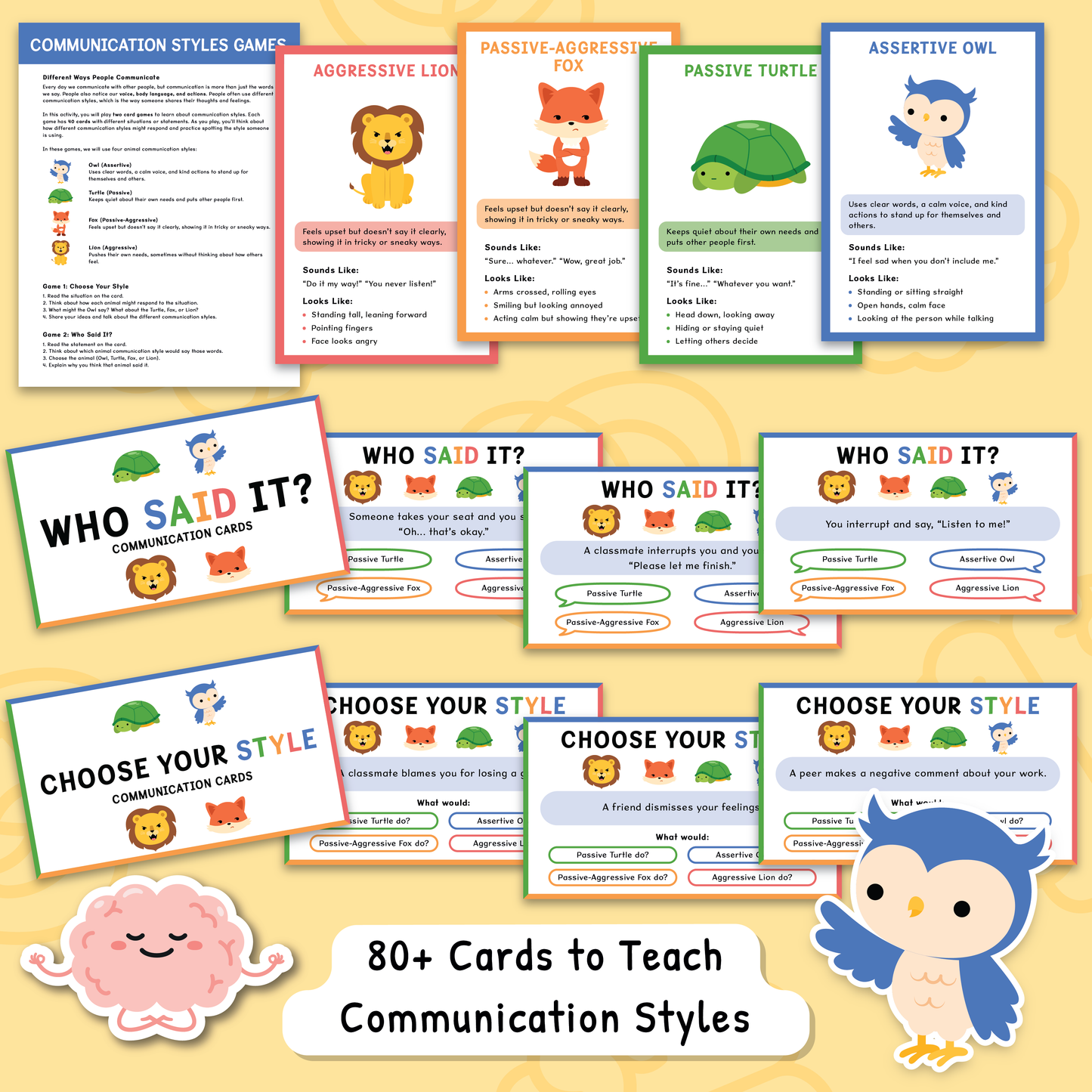 Communication Styles Activities for Kids and Teens