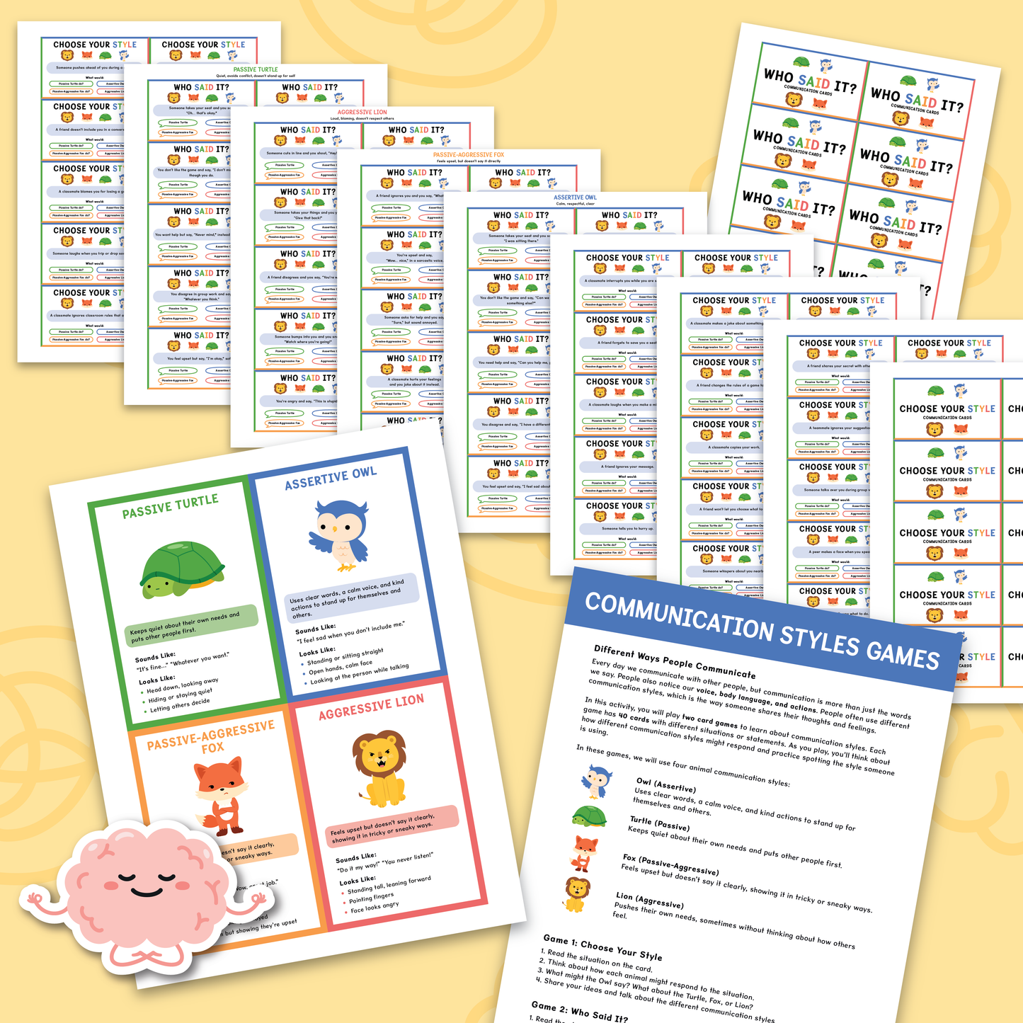 Communication Styles Activities for Kids and Teens