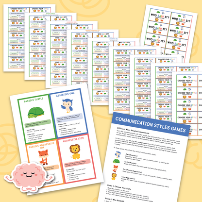 Communication Styles Activities for Kids and Teens