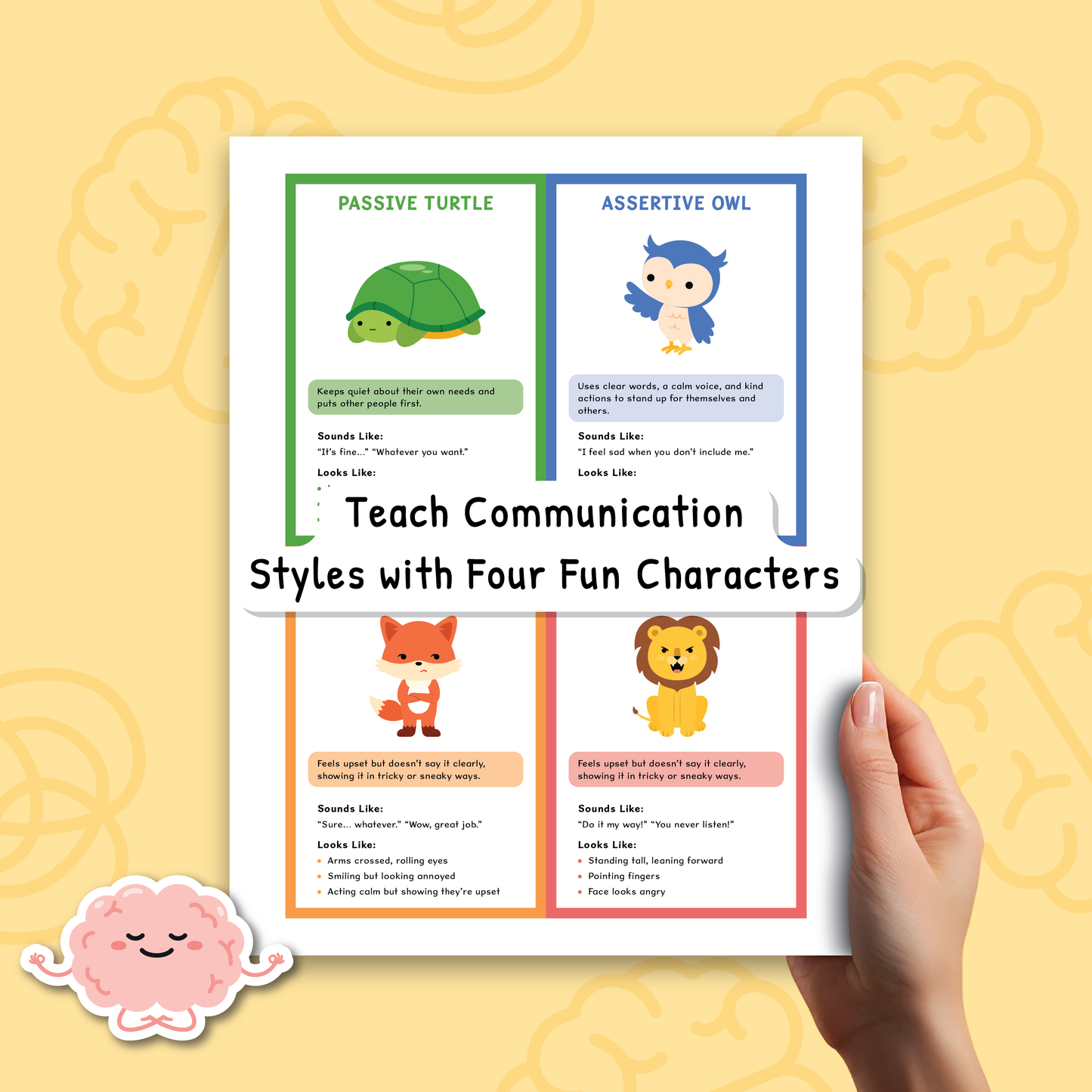 Communication Styles Activities for Kids and Teens