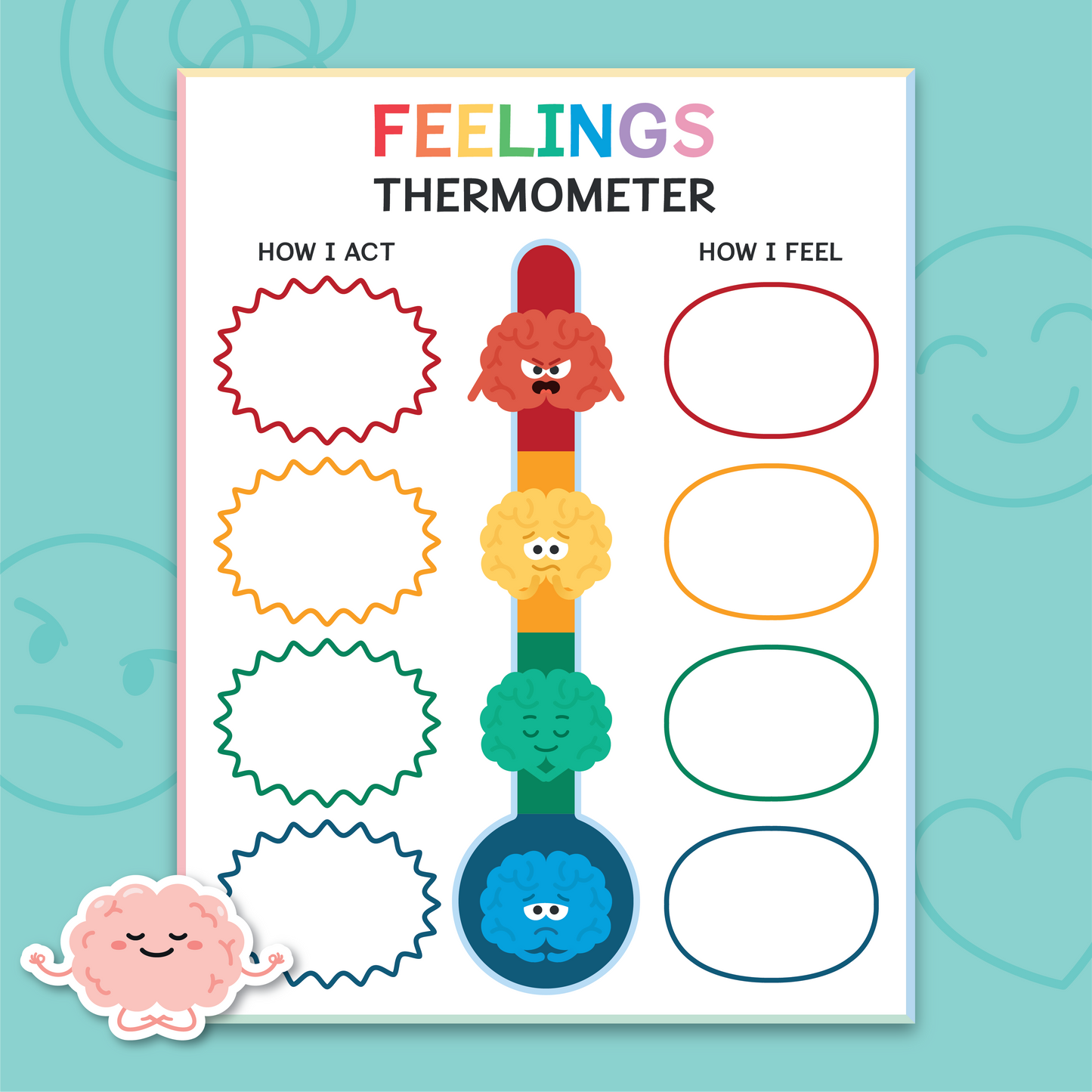 How I Act and Feel Worksheet