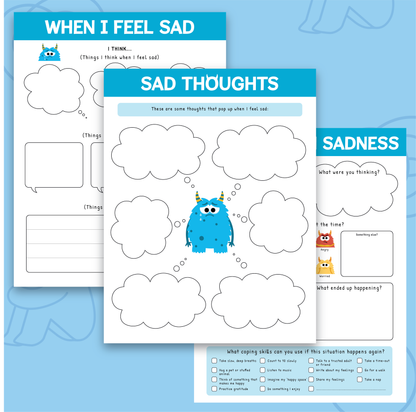 My Sadness Monster Worksheets
