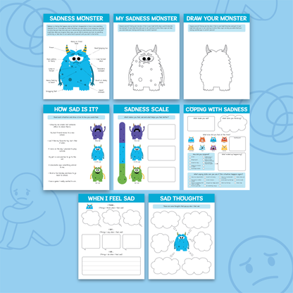 My Sadness Monster Worksheets