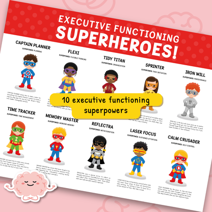 ADHD Superhero Executive Functioning Cards