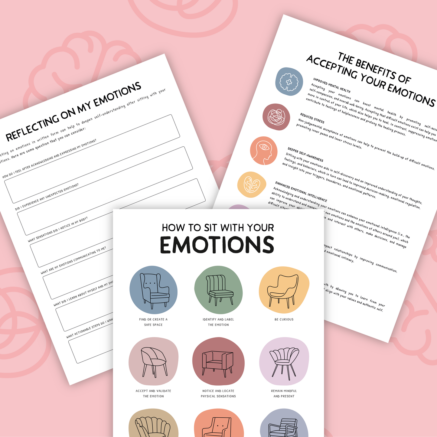 Sitting with Your Emotions Worksheets