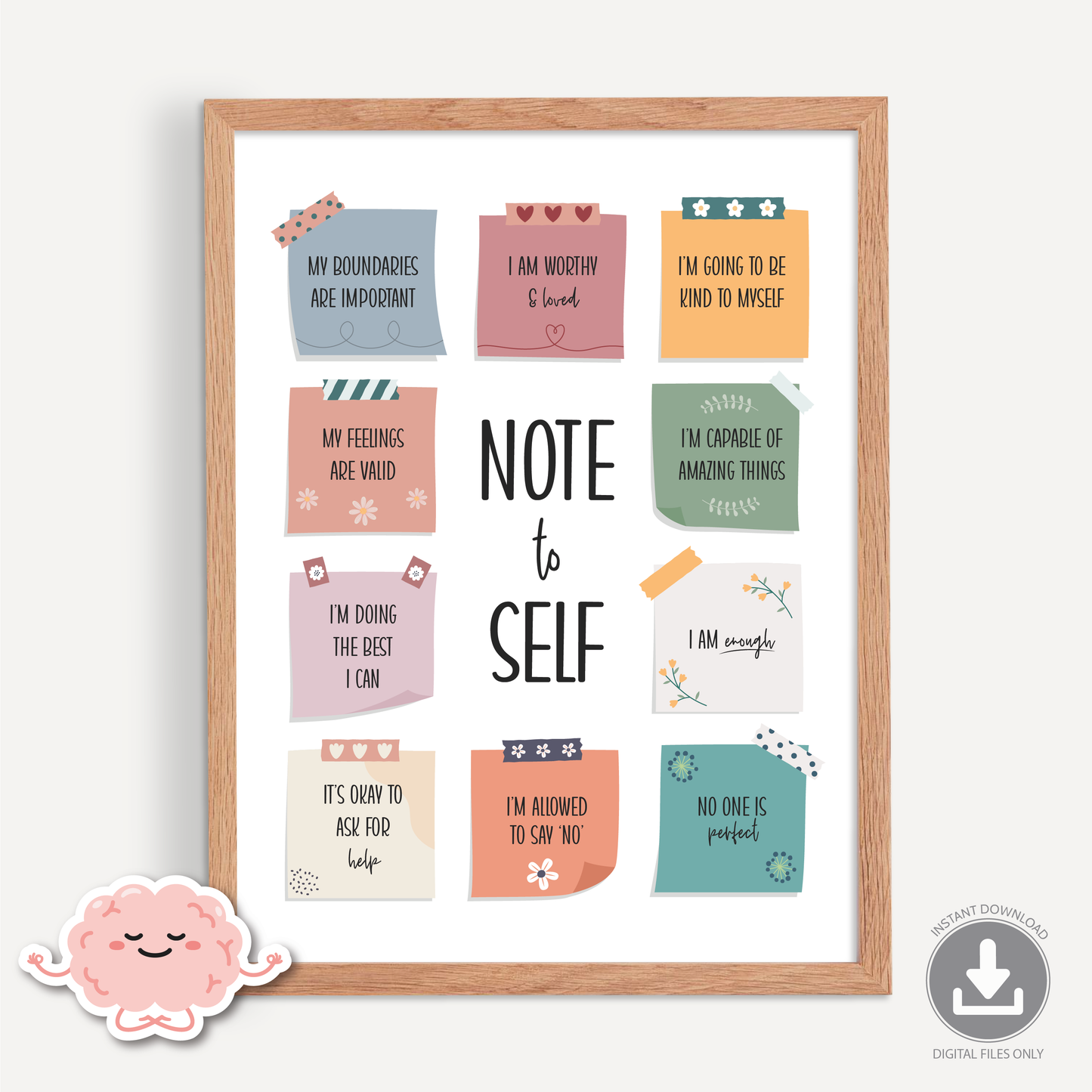 Note to Self Positive Affirmations
