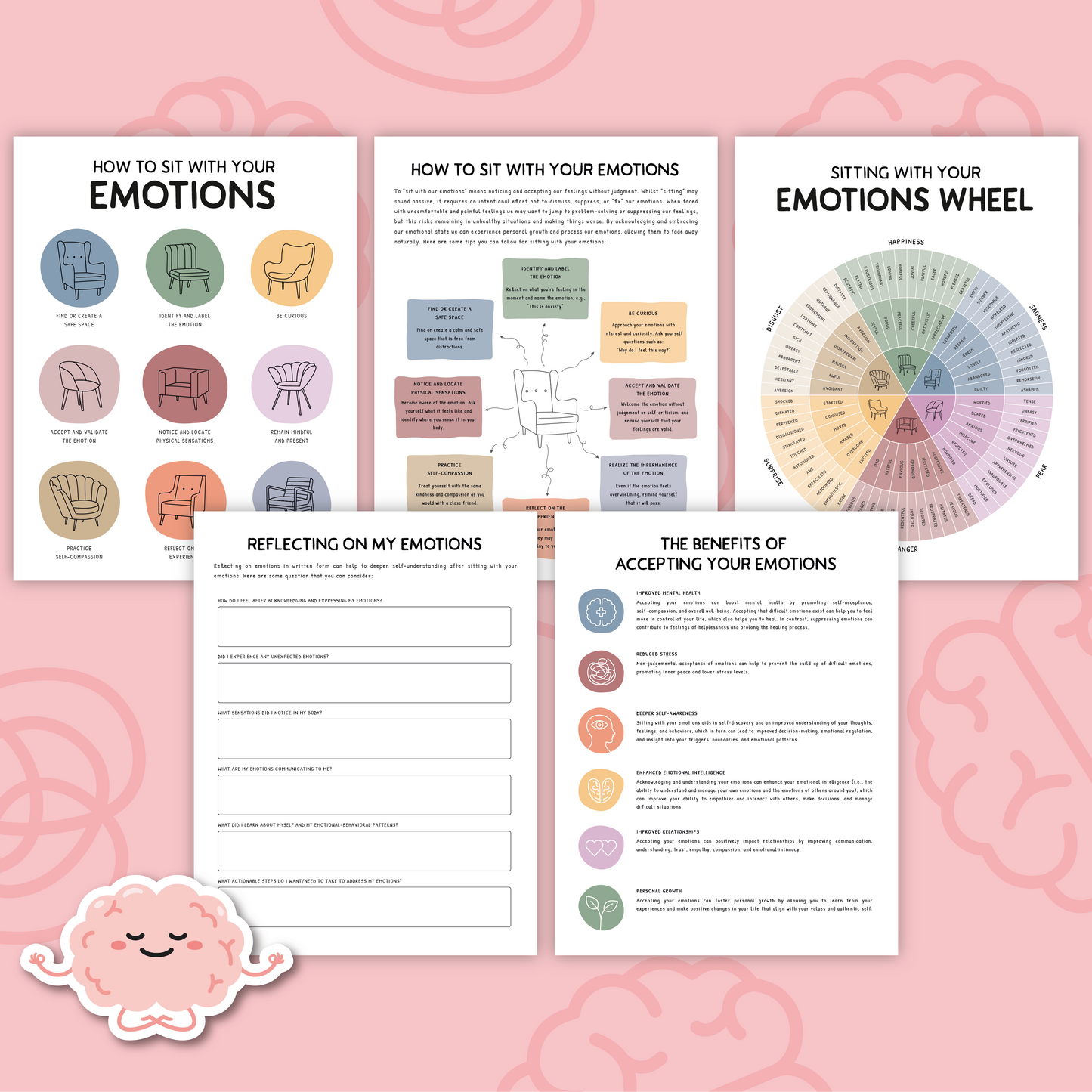 Sitting with Your Emotions Worksheets