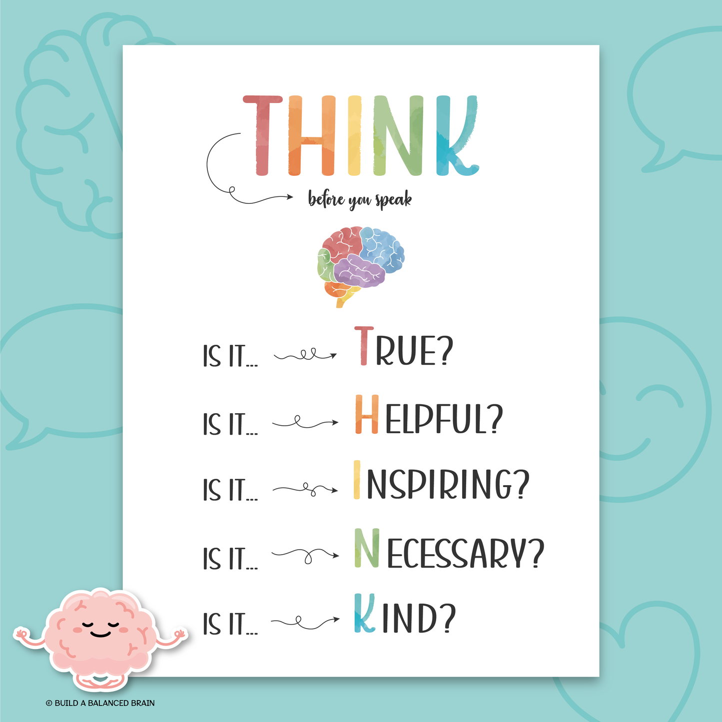 Think Before You Speak Poster