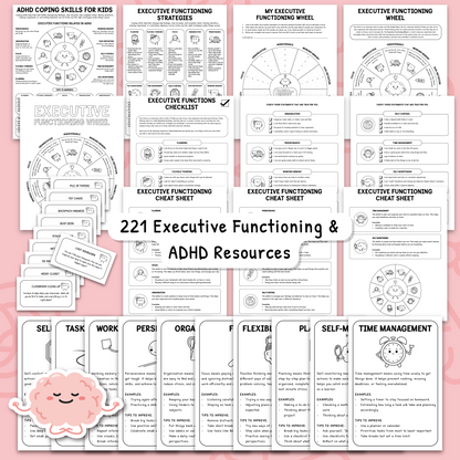 ADHD Executive Functioning Set (Black & White Version)