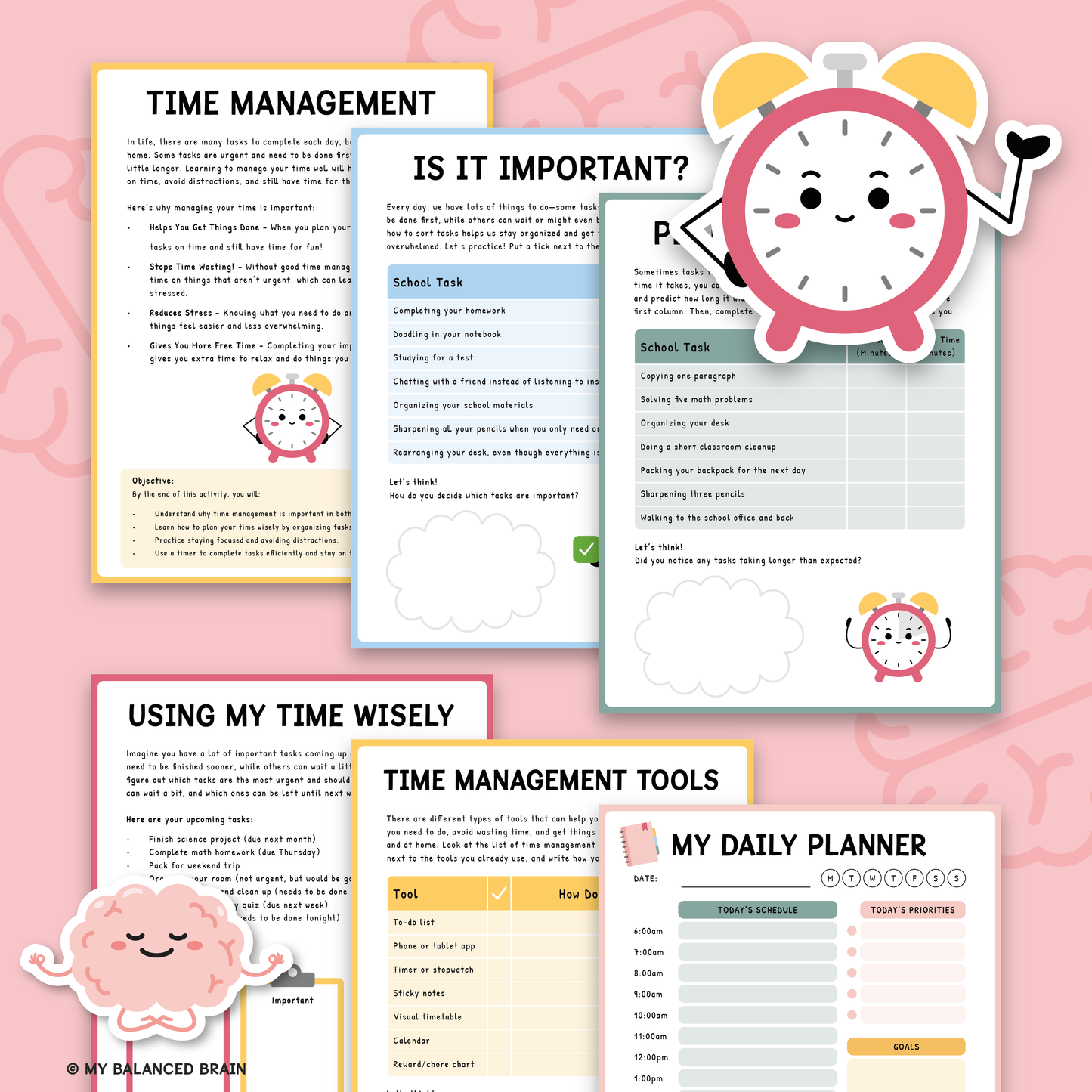 ADHD Time Management Worksheets