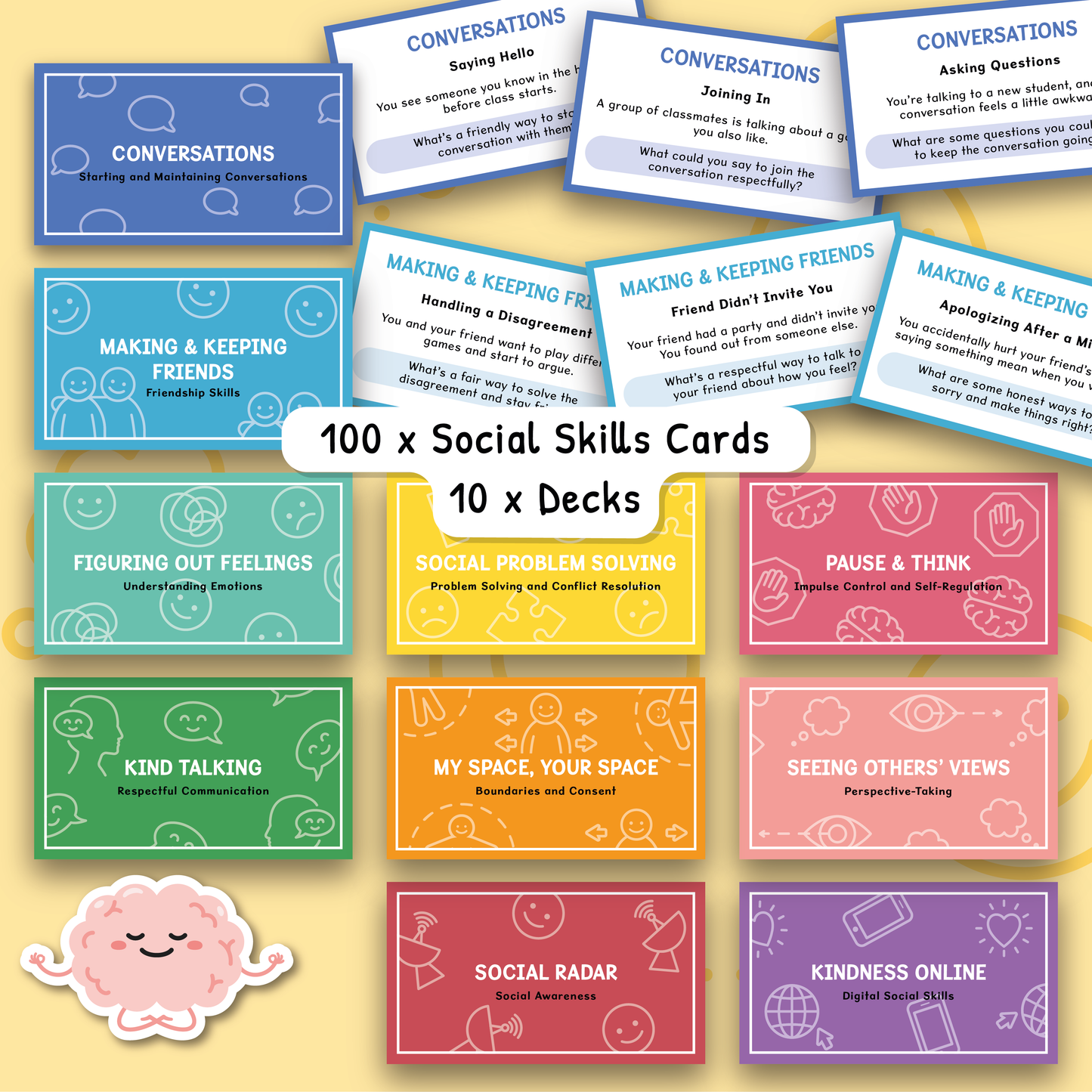 Social Skills Scenario Cards ADHD