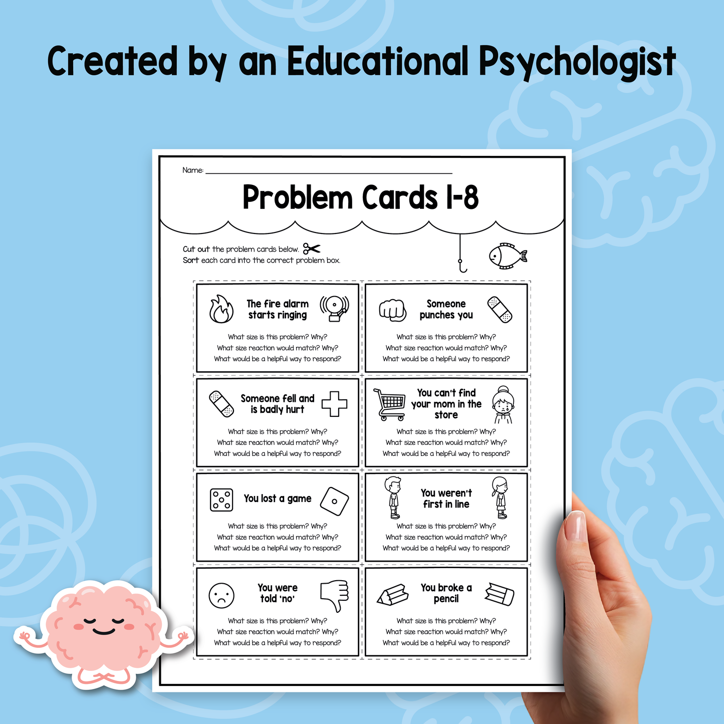 How Big Is My Problem? Worksheets | Problem-Solving & Reactions for Kids