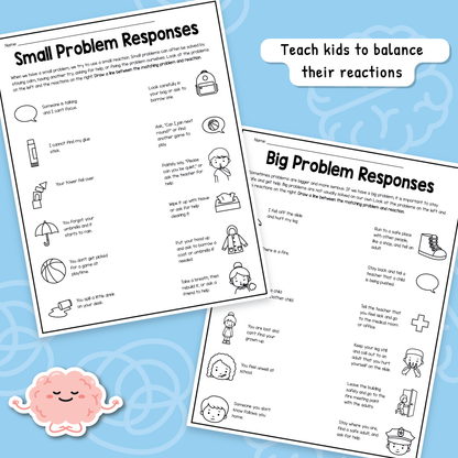 How Big Is My Problem? Worksheets | Problem-Solving & Reactions for Kids