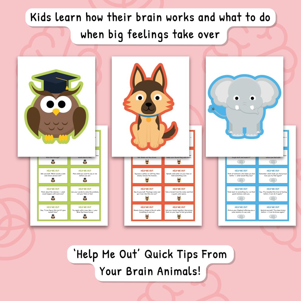 Emotional Regulation for Kids | Educational Brain Card Game – Build a ...