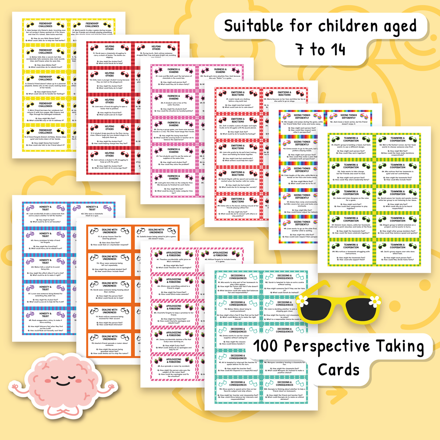 Perspective Taking Scenario Cards for Kids
