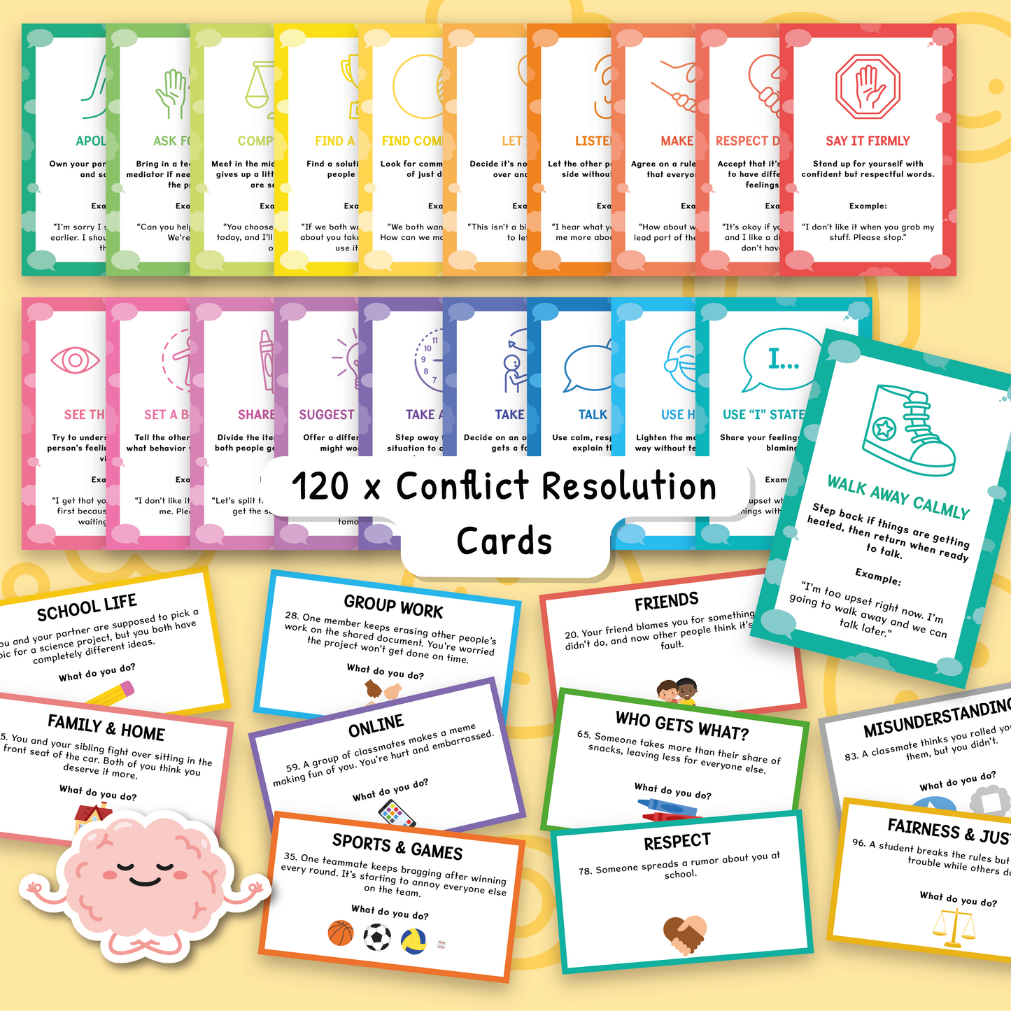 Conflict Resolution Cards for Kids