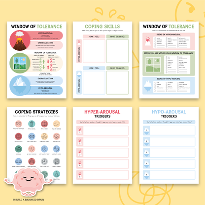 Window of Tolerance Worksheets