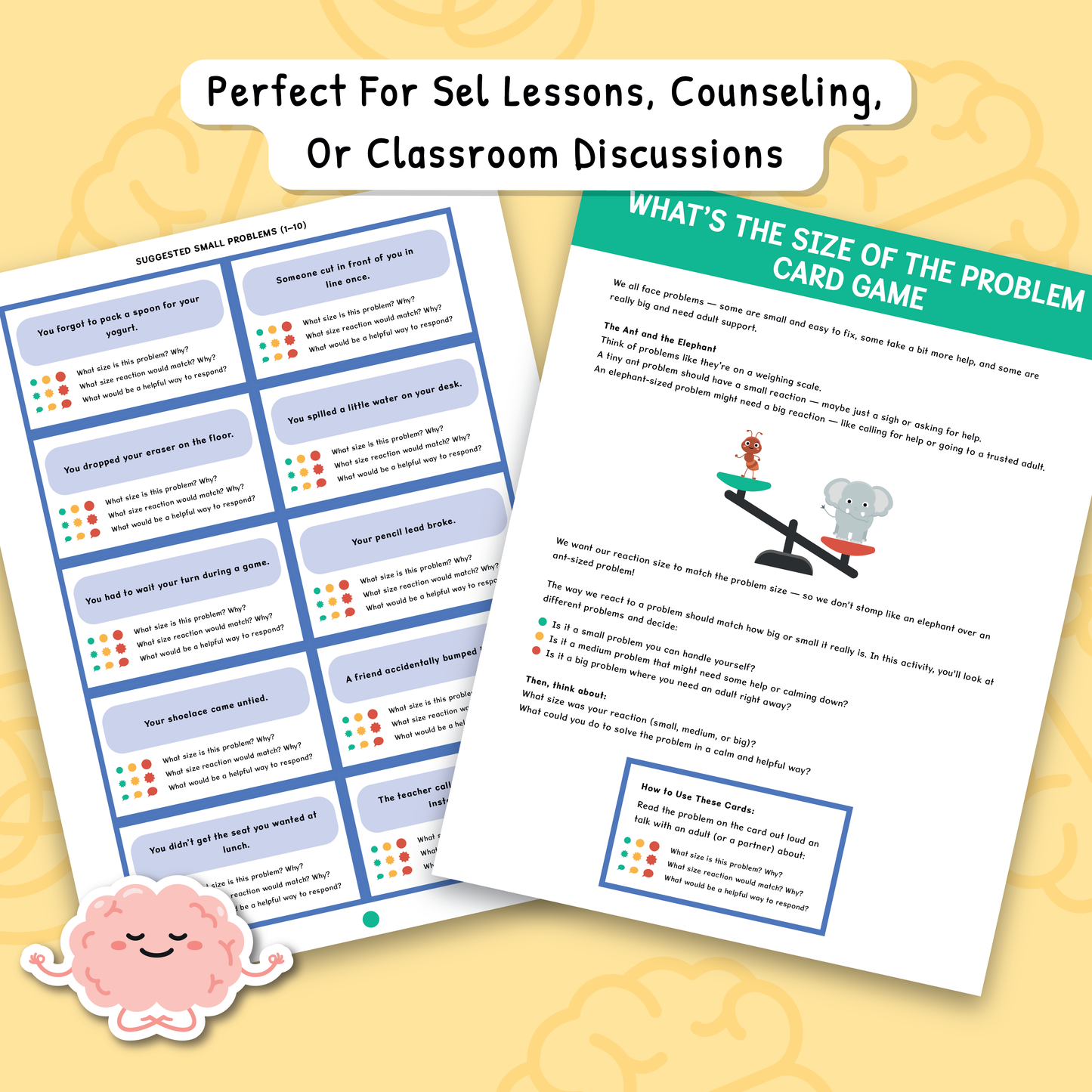 Size of the Problem Worksheets