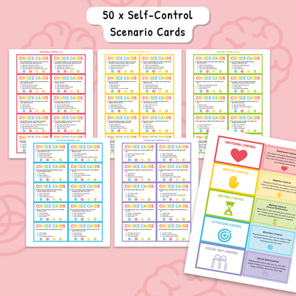 Impulse Control Worksheets for Kids & Teens | Self-Control Workbook