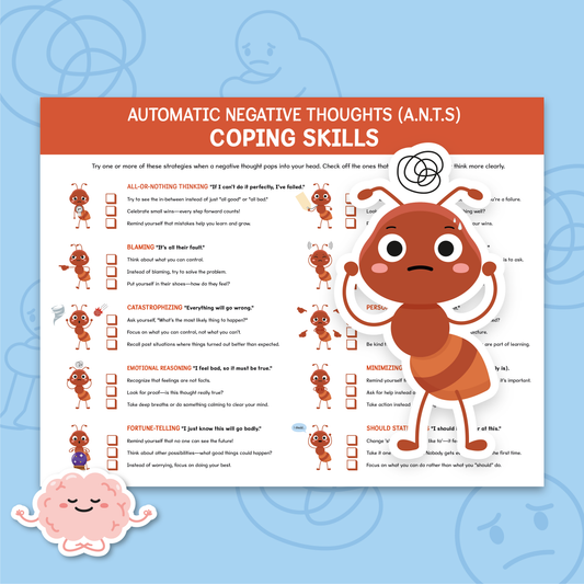 ANTs Automatic Negative Thoughts Coping Checklist