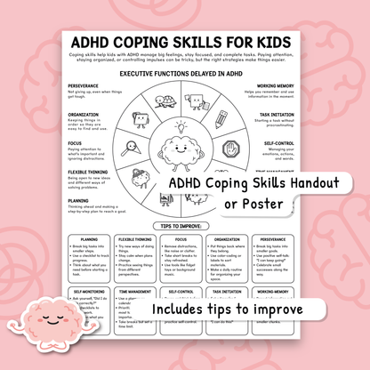 ADHD Executive Functioning Set (Black & White Version)