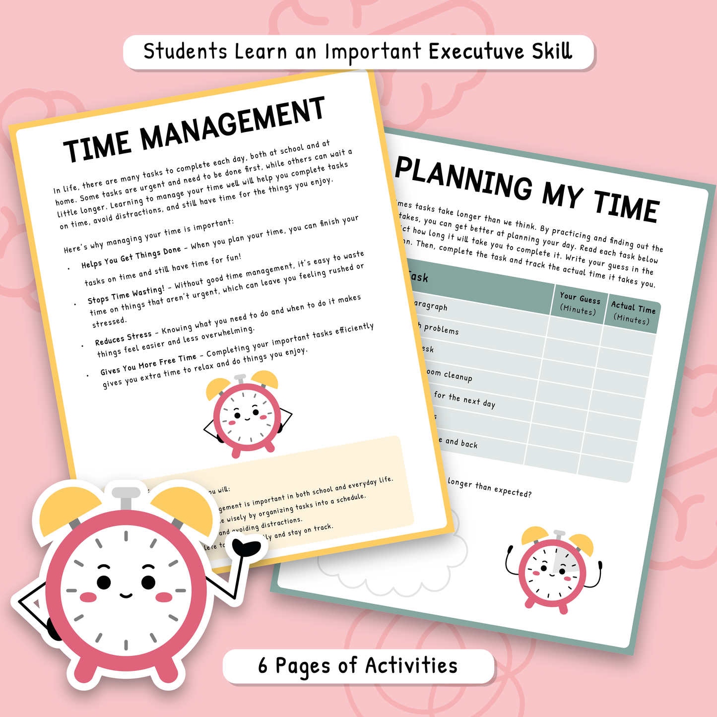 ADHD Time Management Worksheets