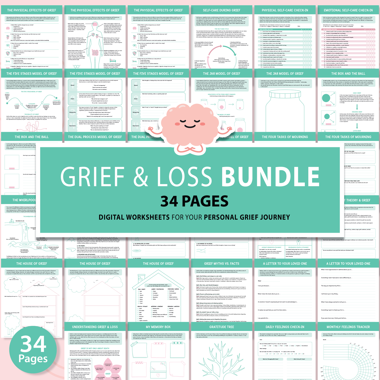 Grief & Loss Workbook for Adults and Teens