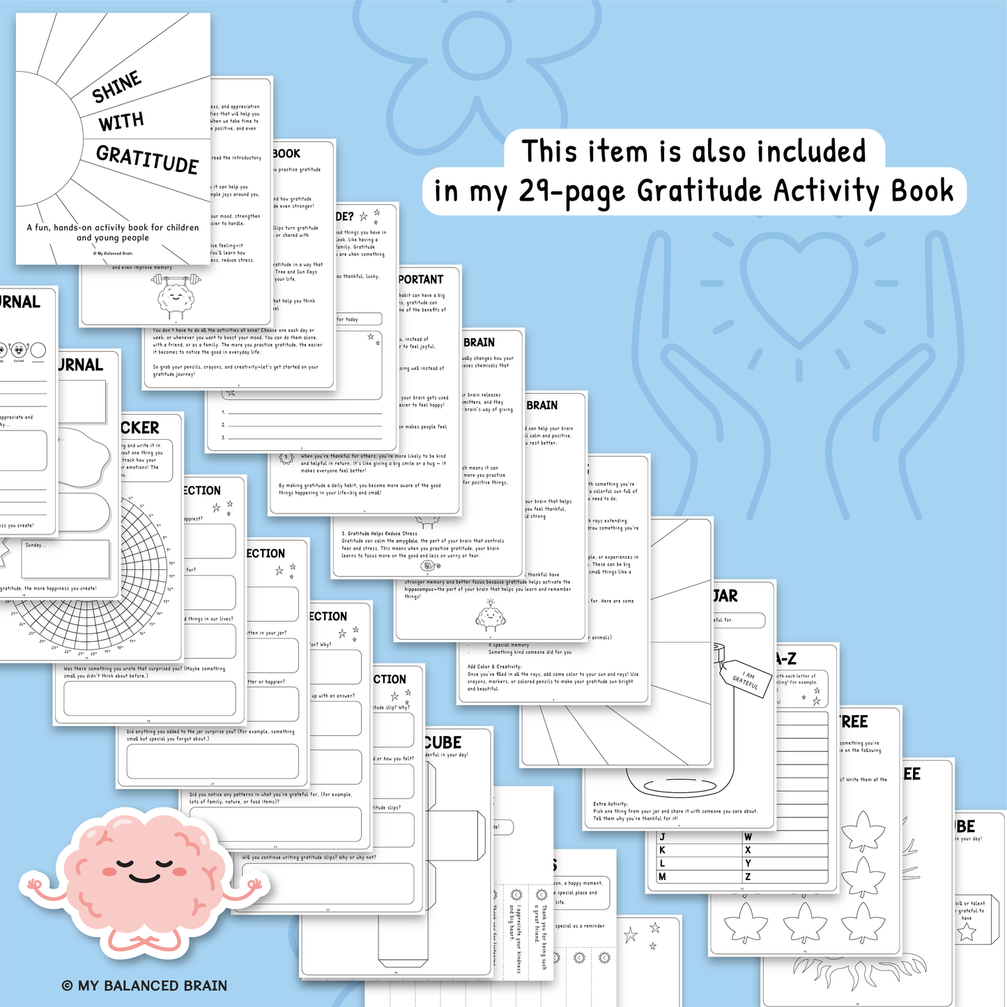 Gratitude Tree Coloring Activity