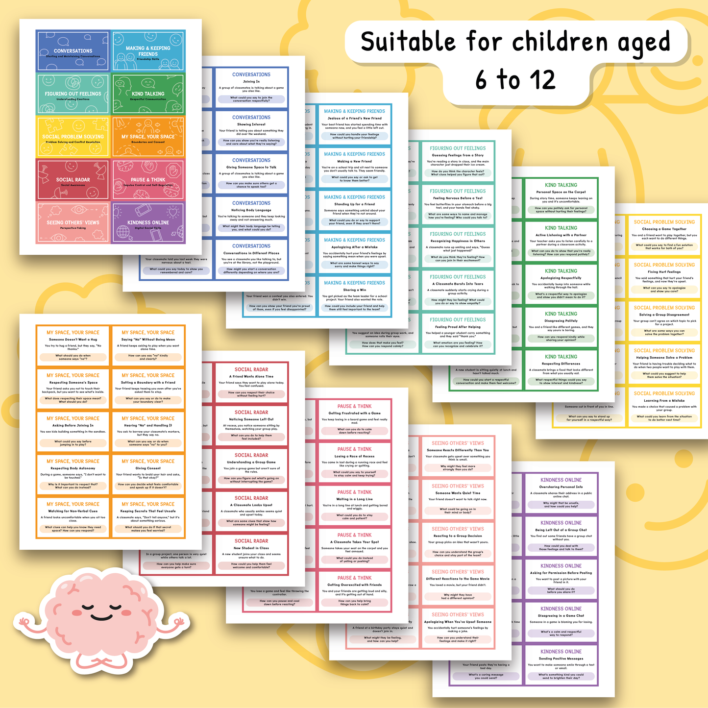 Social Skills Scenario Cards ADHD