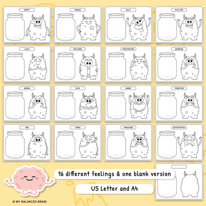 Monster Feelings Jar